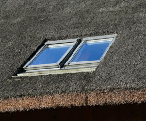 Strzecha trzcinowa nie wyklucza okien dachowych