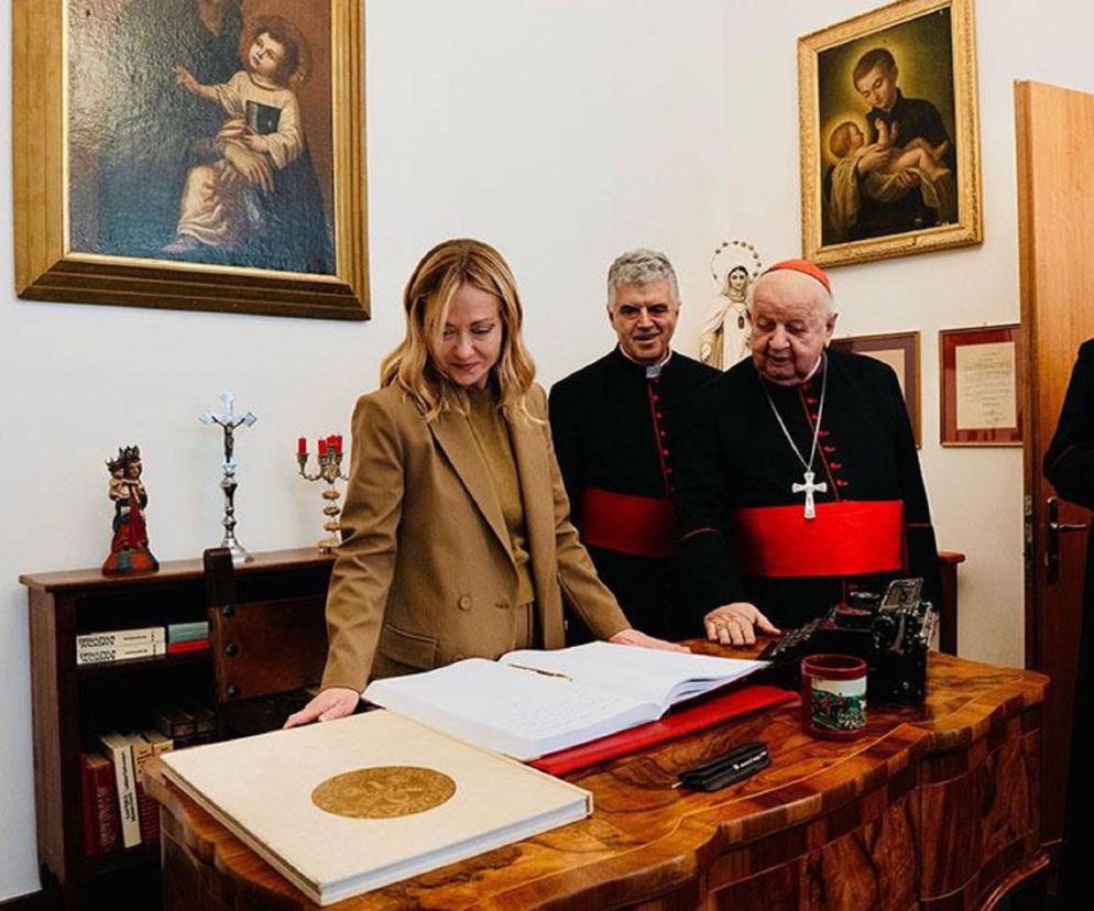 Giorgia Meloni odwiedziła muzeum św. Jana Pawła II