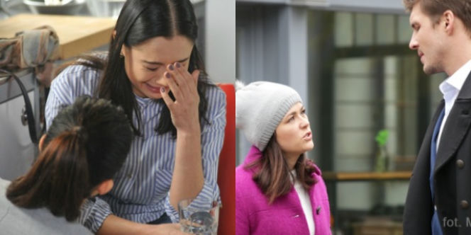 M jak miłość Iza (Adriana Kalska), Kinga (Katarzyna Cichopek), Marcin (Mikołaj Roznerski)