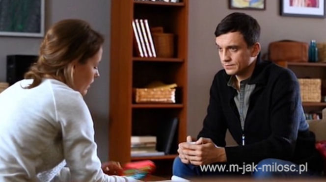 M jak miłość. Jurek (Michał Czernecki), Ala (Olga Frycz)