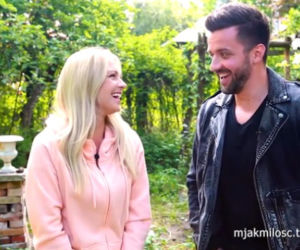 M jak miłość po wakacjach 2018. Joasia (Barbara Kurdej-Szatan), muzyk (Rafał Szatan)