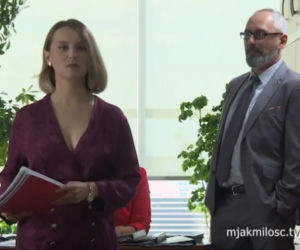 M jak miłość odcinek 1560. Adam Werner (Jacek Kopczyński), Kamila (Anna Gorajska)