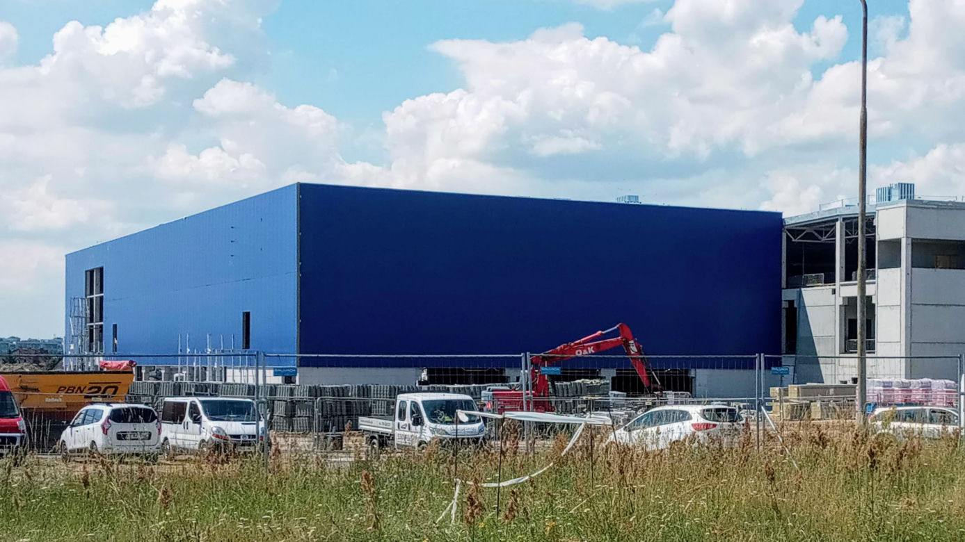 Budowa sklepu IKEA w Szczecinie - lipiec 2020
