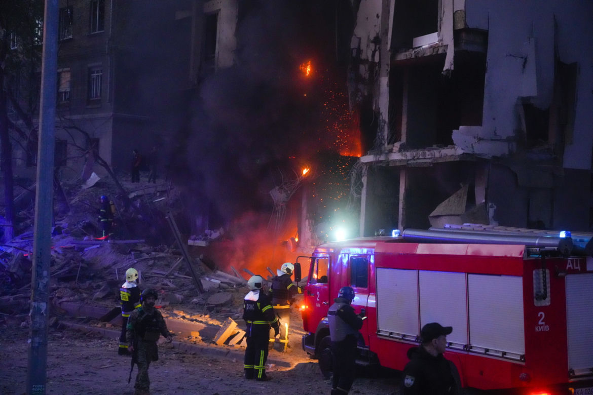 Ukraina. Zbombardowany Kijów