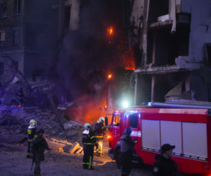 Ukraina. Zbombardowany Kijów
