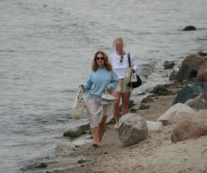 Ewa Skibińska na plaży