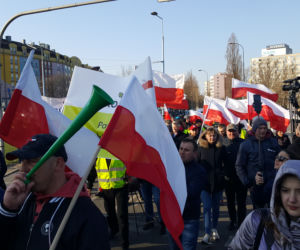 Protest rolników w centrum Warszawy