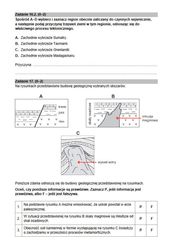 Matura rozszerzona 2022 geografia