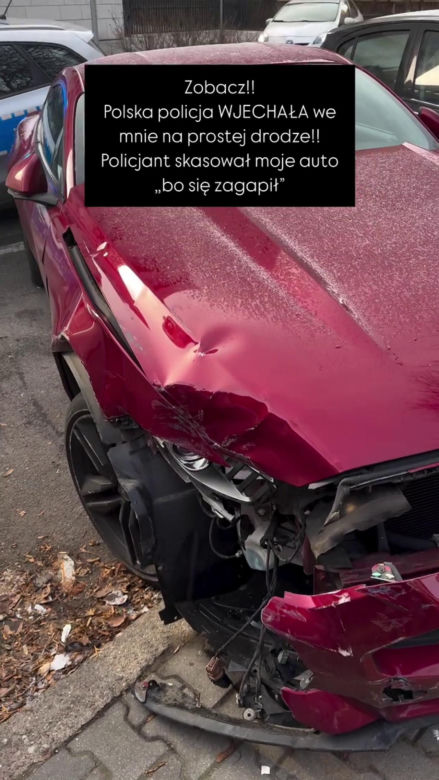 Karolina Pajączkowska miała wypadek przez policjanta! Auto skasowane!