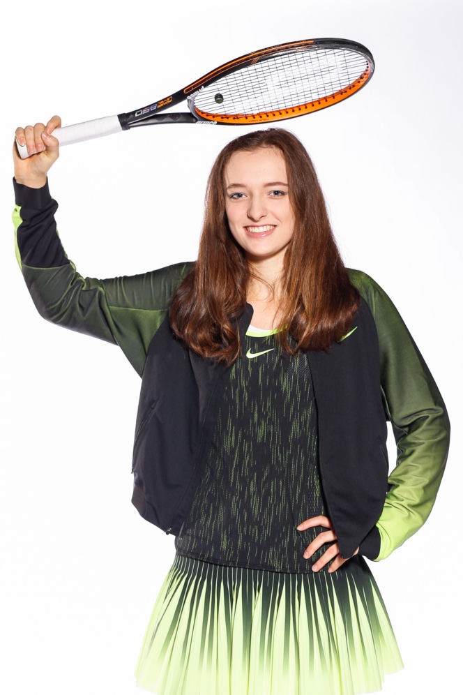 Iga Świątek jako 15-latka