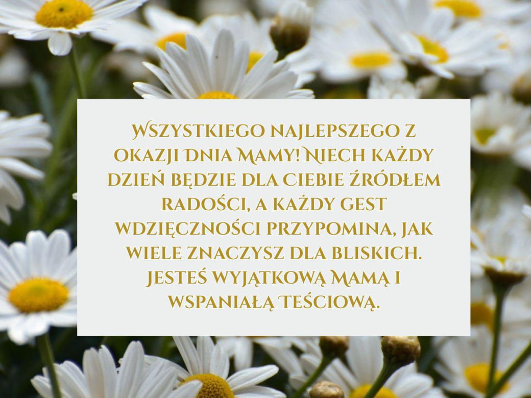 Życzenia dla teściowej na Dzień Mamy