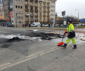 Protest rolników w centrum Warszawy