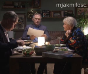 M jak miłość odc. 1654. Barbara (Teresa Lipowska), Artur Rogowski (Robert Moskwa), Mariusz Nieśpielak (Zbigniew Suszyński)