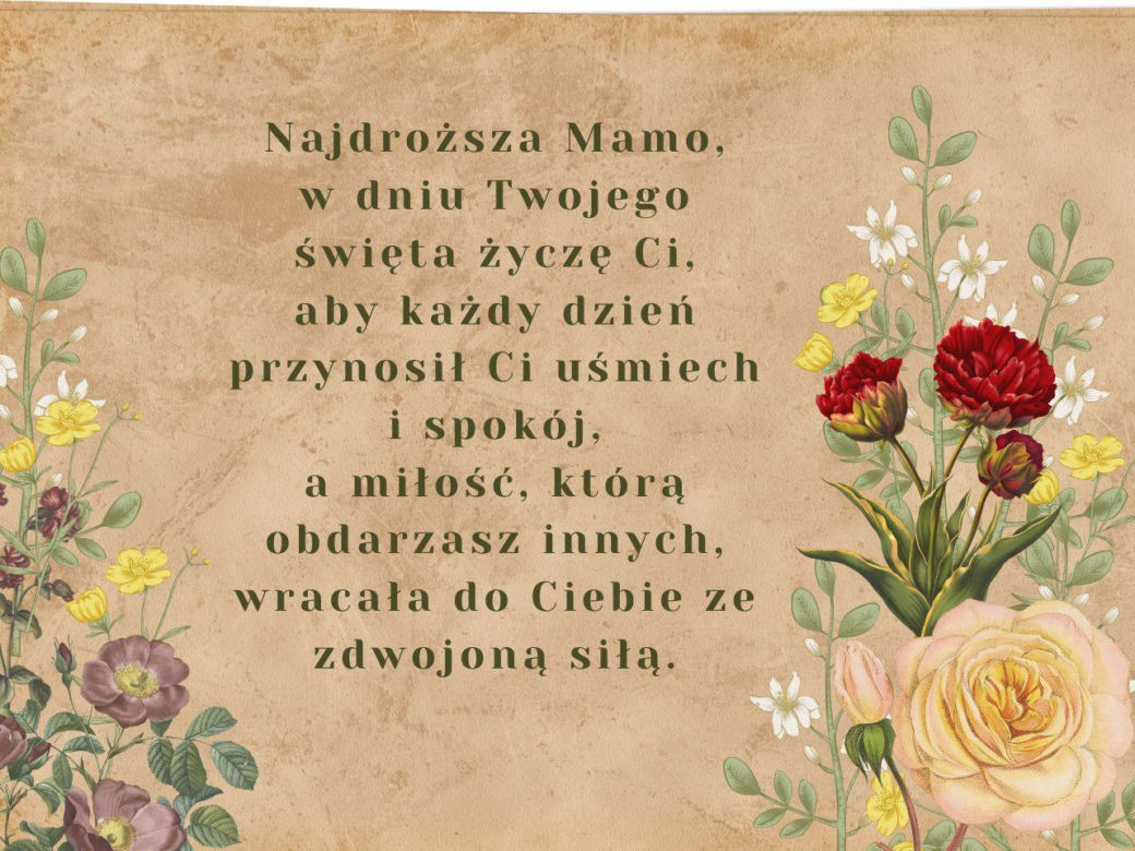 Dzień mamy życzenia