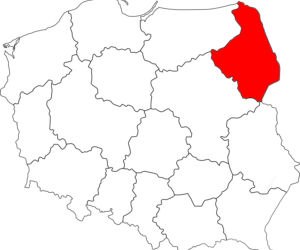 województwo podlaskie - mapa