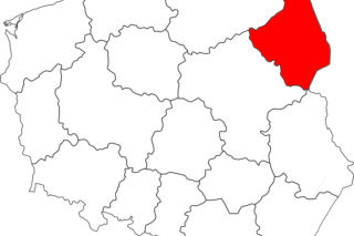województwo podlaskie - mapa