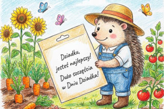 Kartka z życzeniami na Dzień Dziadka 2026