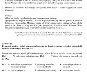 Próbny egzamin gimnazjalny - Historia i WOS