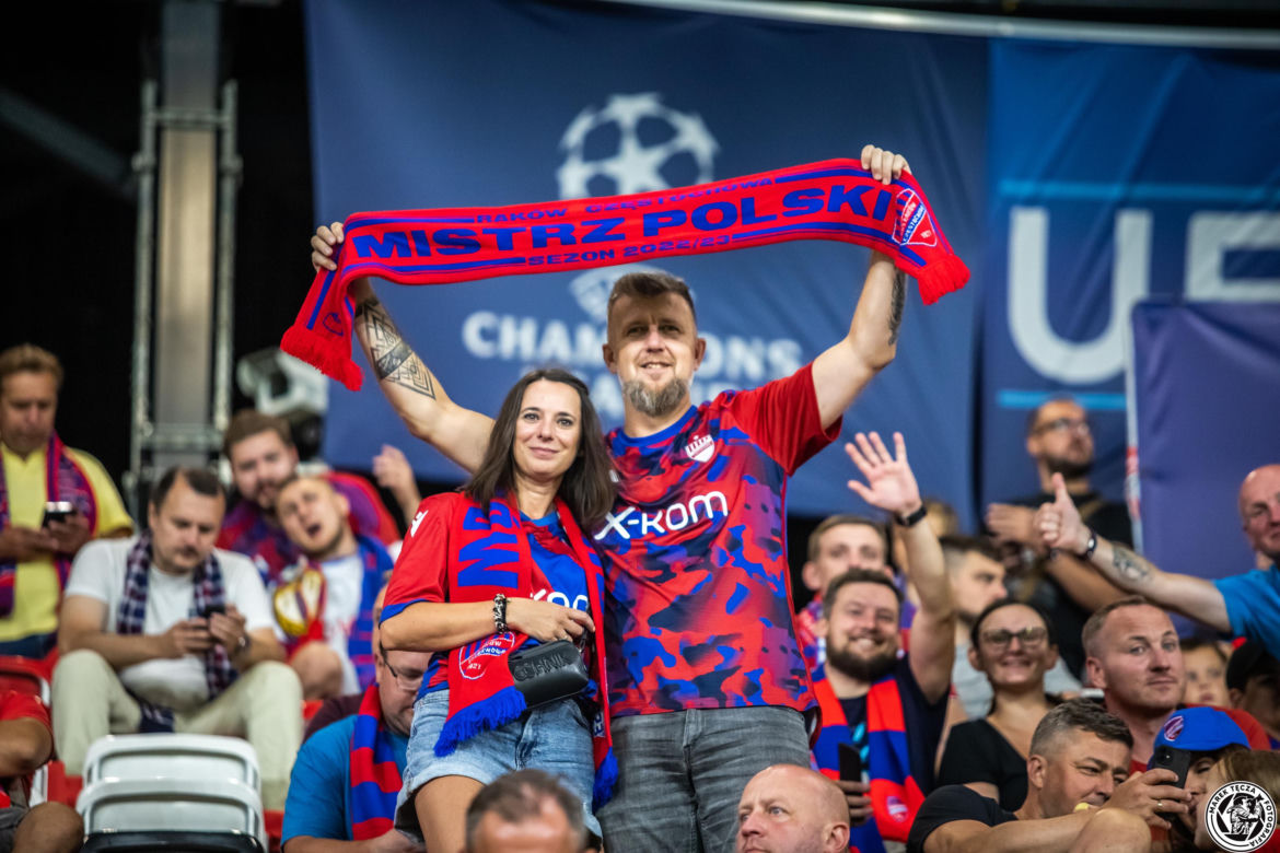 Raków Częstochowa - FC Kopenhaga Zdjęcia kibiców