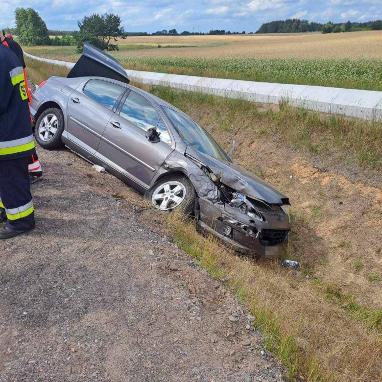 Wypadek w miejscowości Brzezie
