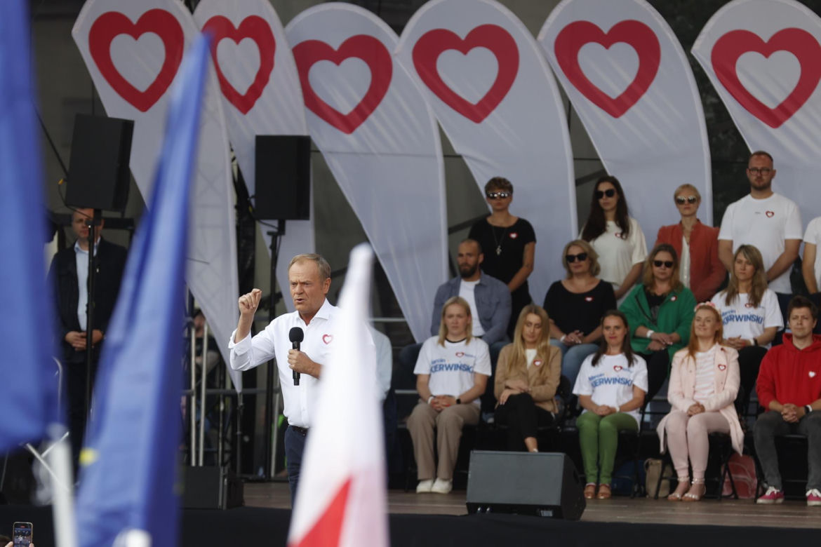 Wiec Donalda Tuska w Warszawie