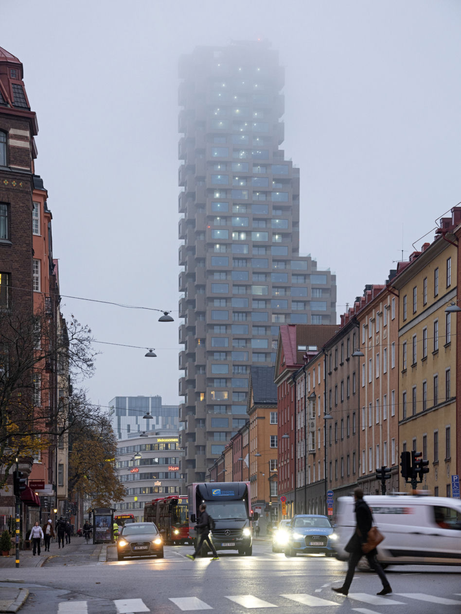 Wieżowce Norra Tornen w Sztokholmie