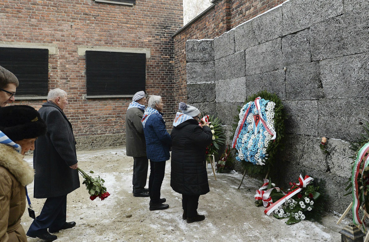 74. rocznica wyzwolenia niemieckiego nazistowskiego obozu koncentracyjnego i zaglady Auschwitz