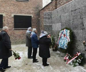 74. rocznica wyzwolenia niemieckiego nazistowskiego obozu koncentracyjnego i zaglady Auschwitz