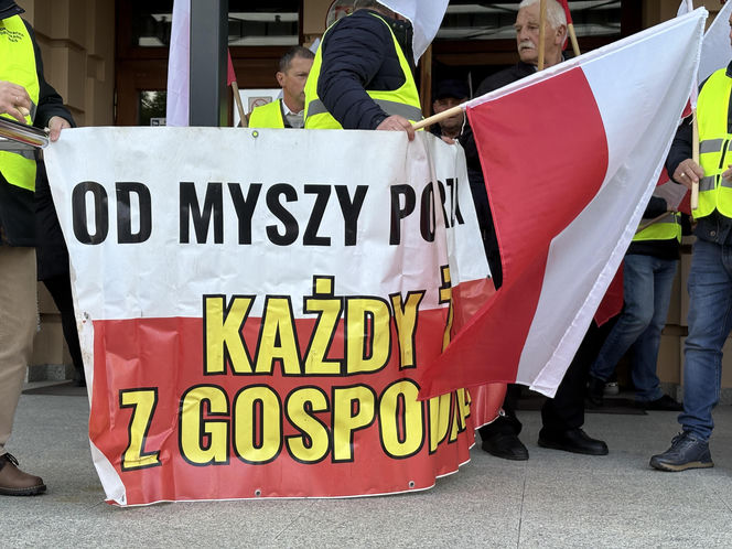 Protest rolników w Rzeszowie