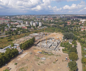 Budowa Fabryki Wody - sierpień 2020