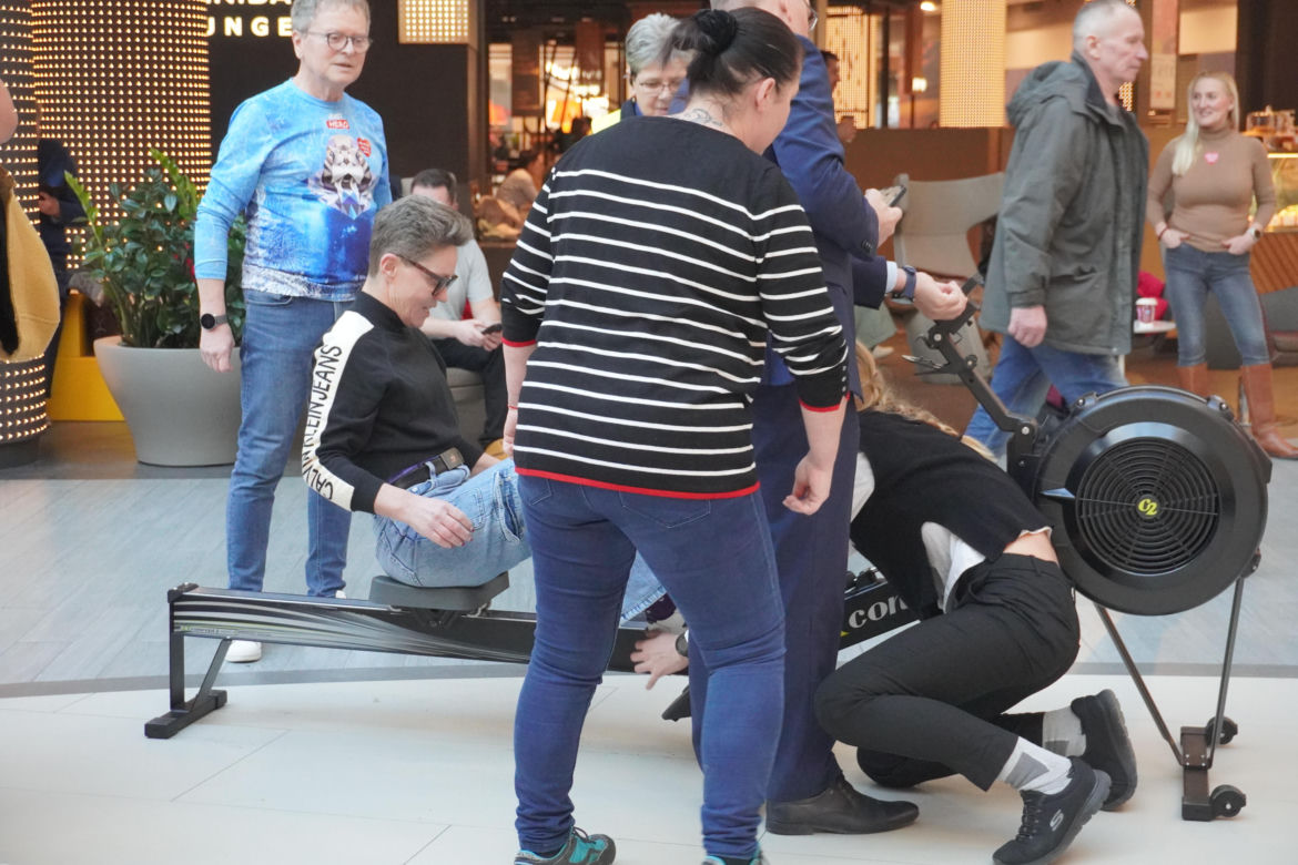 Wiosłowanie dla WOŚP w Poznaniu