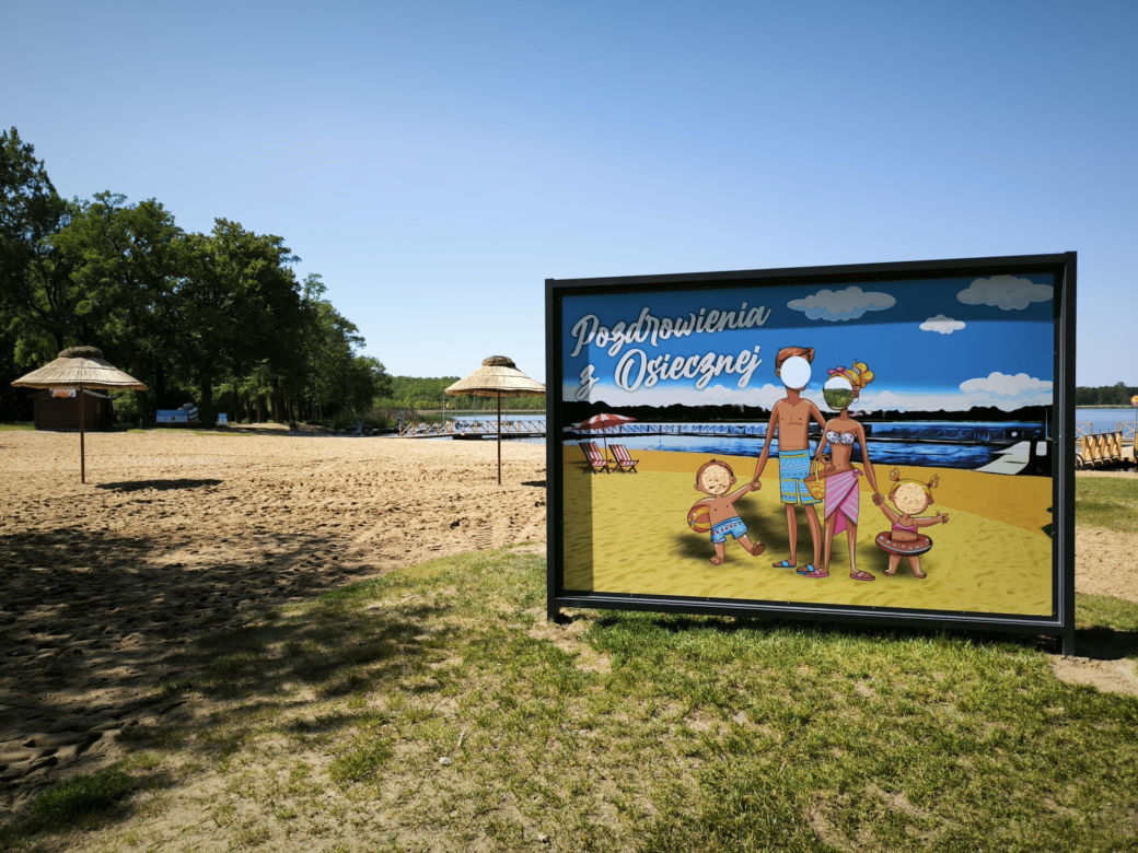 Plaża w Osiecznej przed sezonem letnim 