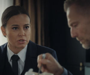 M jak miłość, odcinek 1912. Magda (Anna Mucha), Andrzej Budzyński (Krystian Wieczorek)