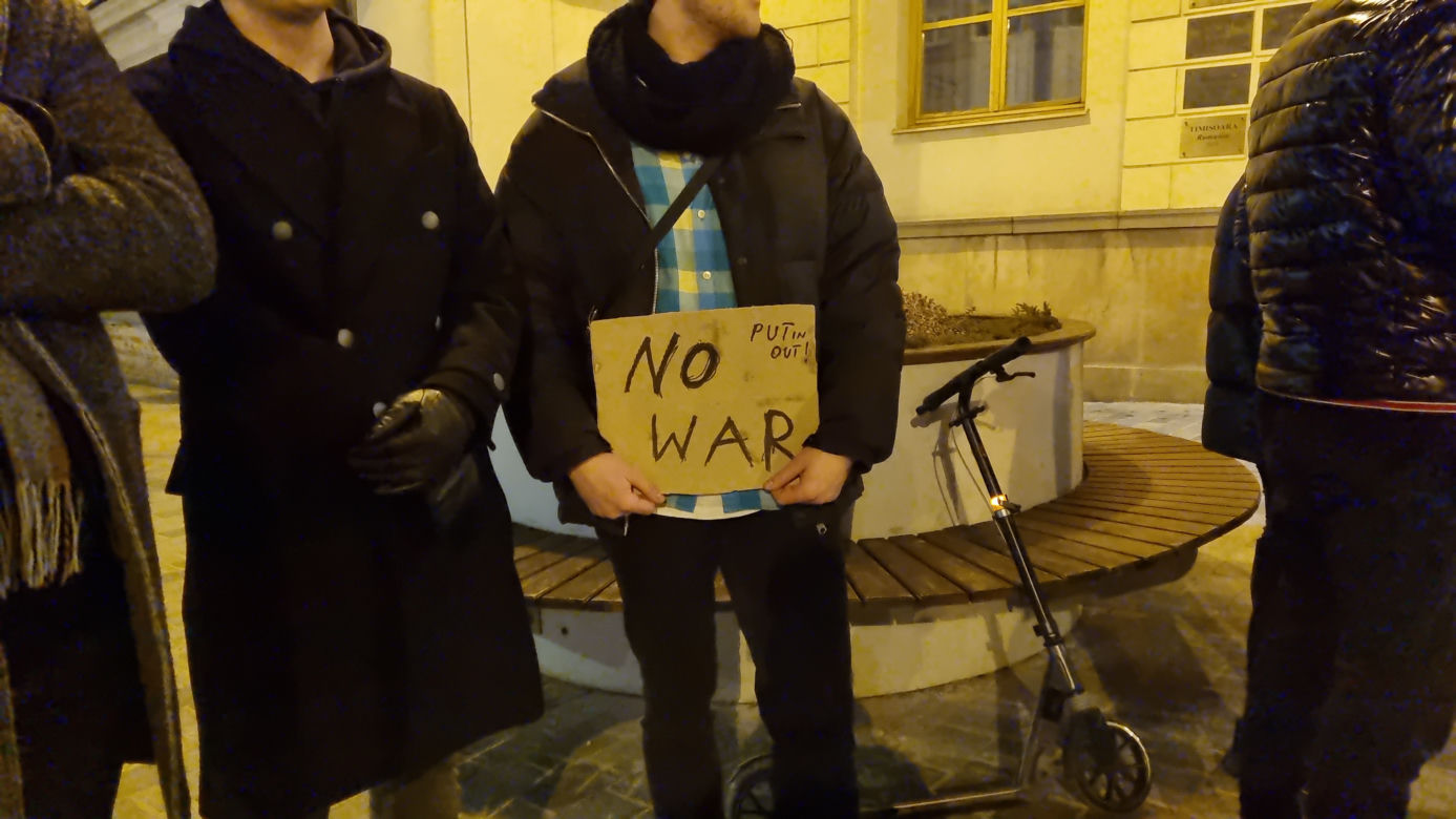 Lublin: protest wobec rosyjskiej agresji na Ukrainę