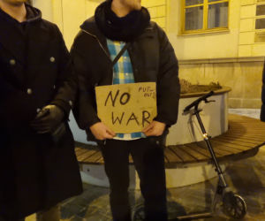 Lublin: protest wobec rosyjskiej agresji na Ukrainę