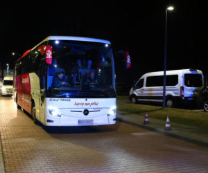 Reprezentacja Polski: nocny powrót do hotelu po meczu