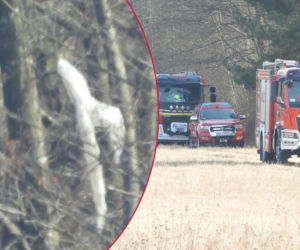 Tajemniczy obiekt pod Mińskiem Mazowieckim. Na miejscu policjanci i strażacy