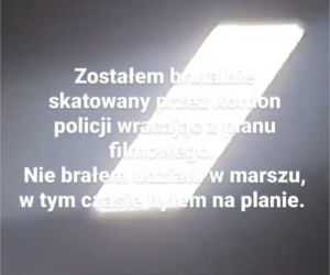 Gwiazdror Barw szczęścia oskarża policję o brutalne pobicie