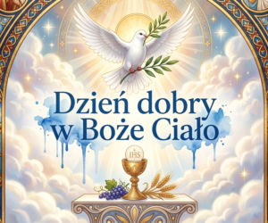 Kartka z życzeniami na Boże Ciało