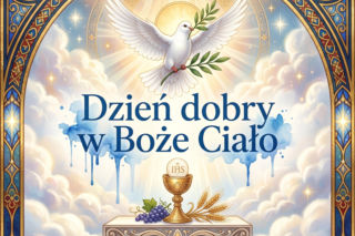 Kartka z życzeniami na Boże Ciało
