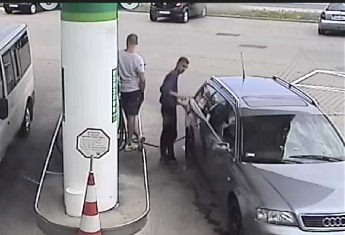 Kradzież paliwa na stacji w Kętach