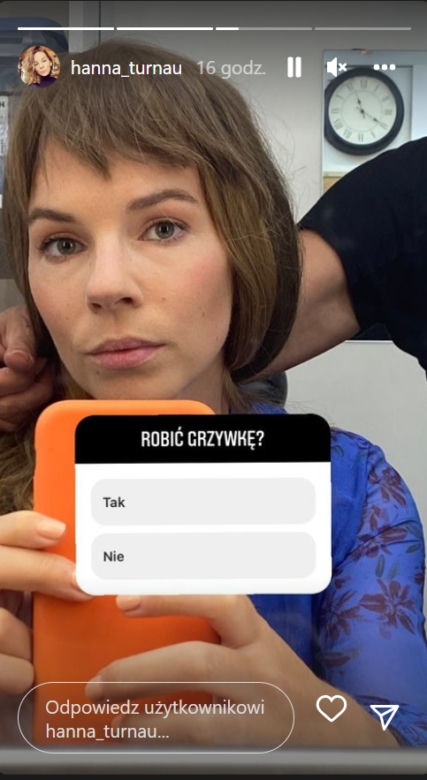M jak miłość. Hanna Turnau (Sylwia) na Instagramie