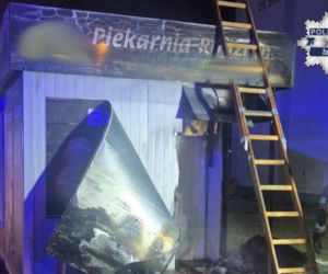 Ogień w środku nocy. Piekarnia zamieniona w zgliszcza