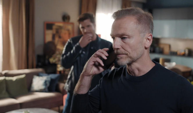 M jak miłość odc. 1897. Marcin (Mikołaj Roznerski), Andrzej Budzyński (Krystian Wieczorek)