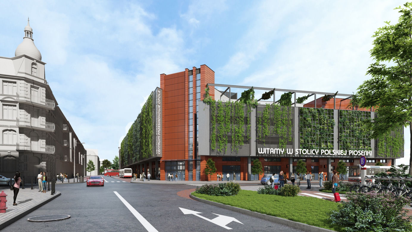 Opole. Tak będzie wyglądało centrum miasta w 2022 roku! Centrum Przesiadkowe Opole Główne [WIZUALIZACJA]