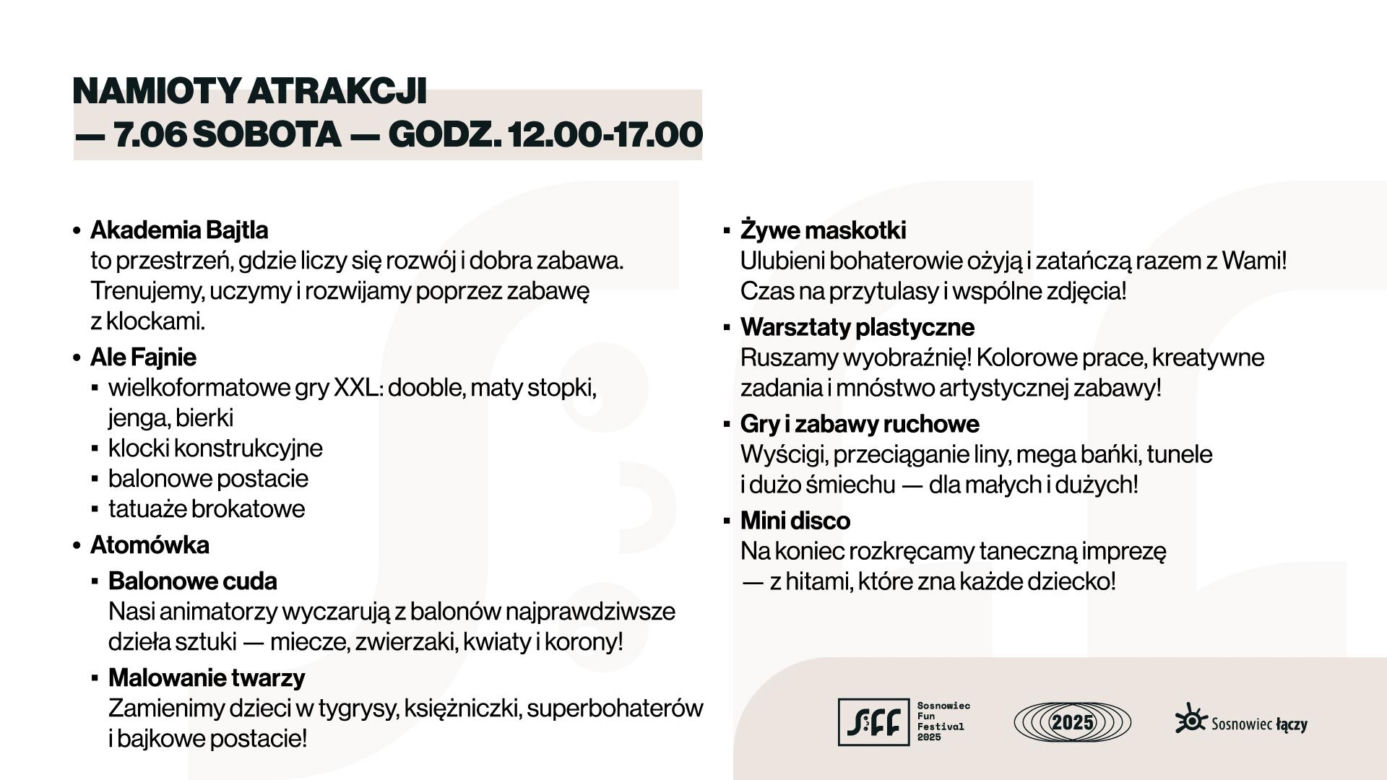 Dni Sosnowca 2025. Szczegółowy program wydarzeń