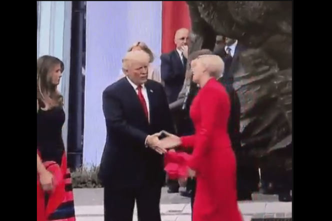 Agata Duda i Donald Trump
