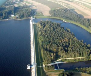 Jezioro Goczałkowickie z lotu ptaka