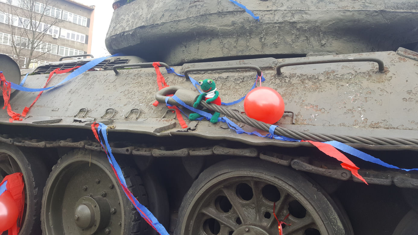 Gliwice: Protest w obronie czołgu T 34