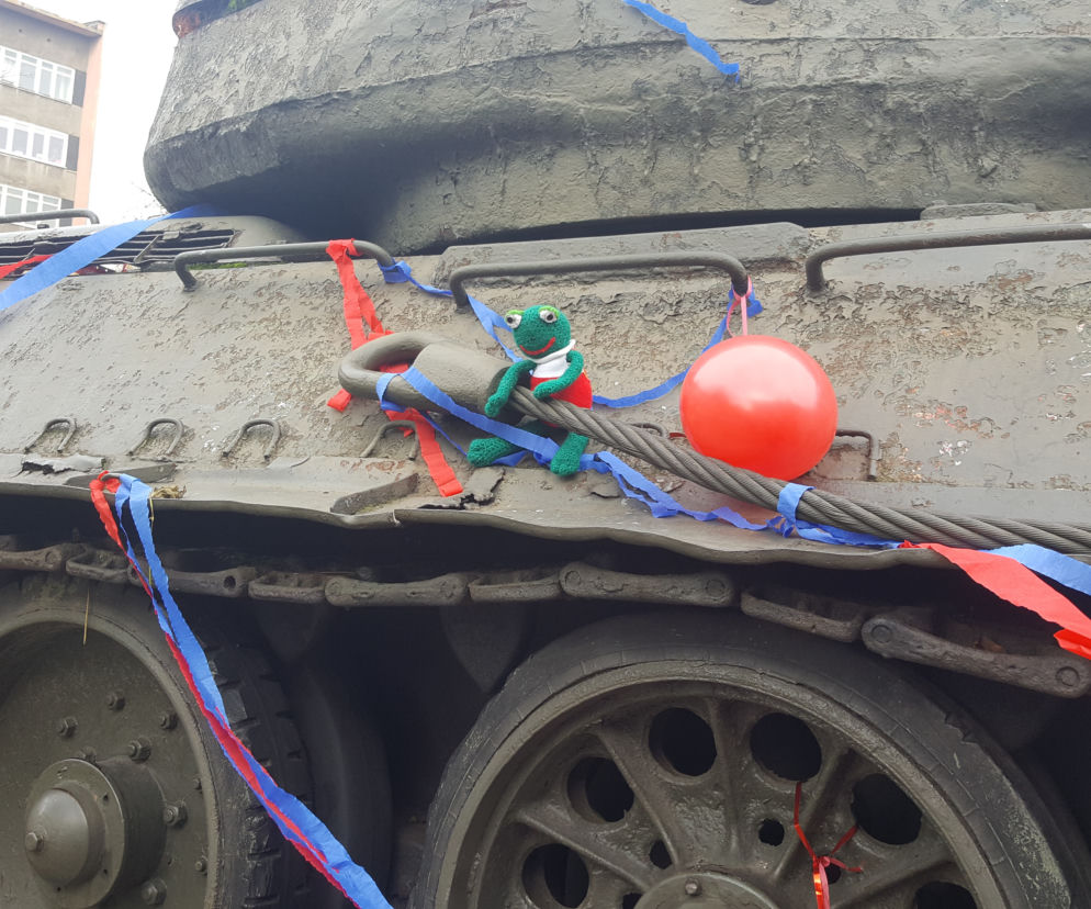 Gliwice: Protest w obronie czołgu T 34